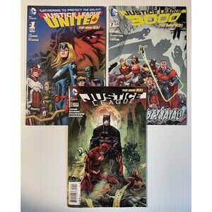 Justice League, United & 3000 No.1, 7, & 35 (2014) DC Comics • Johns, Lemire